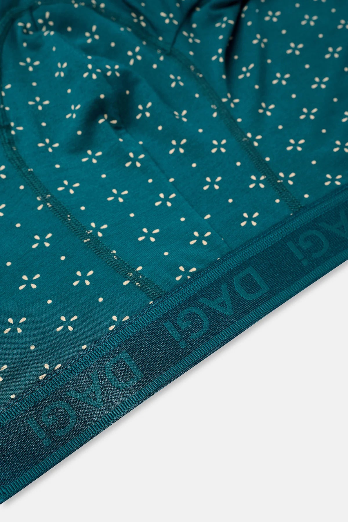 Petrol Yeşili Desenli Micro Modal Boxer