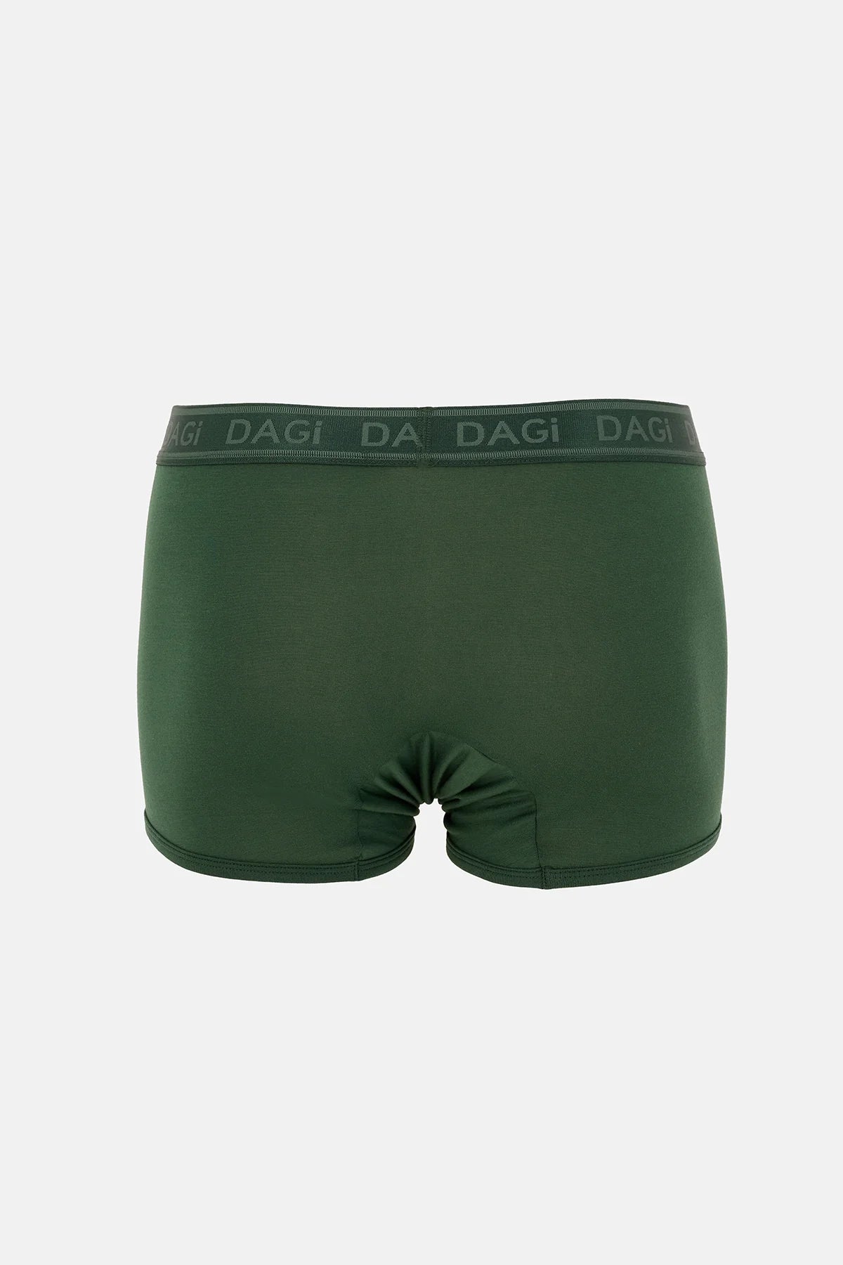 Koyu Yeşil-yeşil 3'lü Düz Micro Modal Boxer
