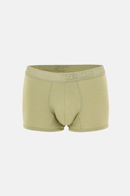 Koyu Yeşil-yeşil 3'lü Düz Micro Modal Boxer