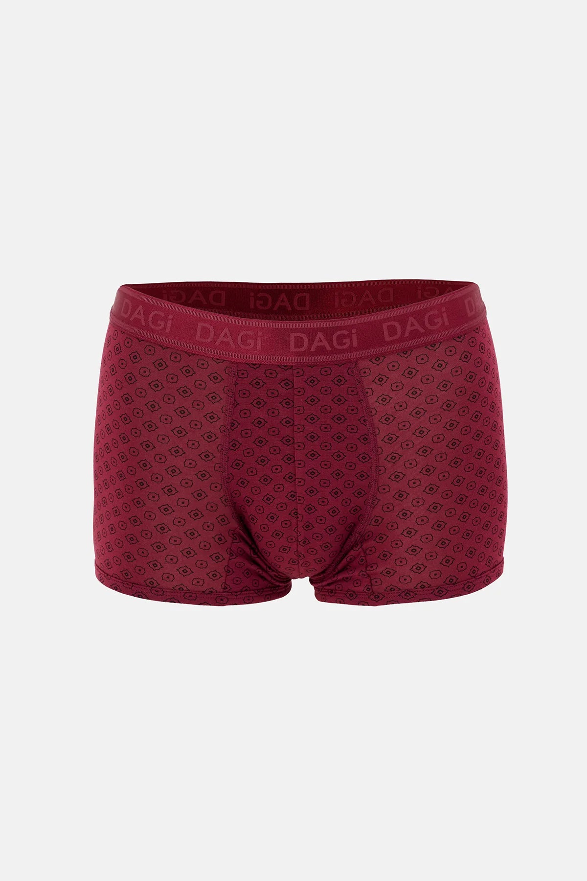 Bordo Desenli Micro Modal Boxer