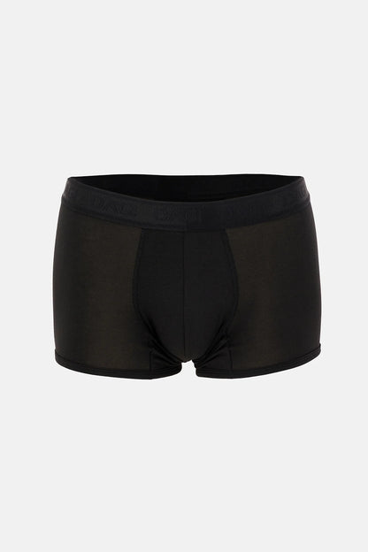 Antrasit-siyah 3'lü Desenli Micro Modal Boxer