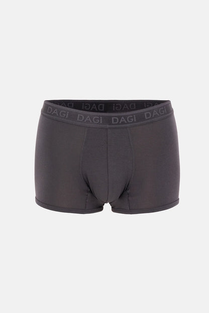 Antrasit-siyah 3'lü Desenli Micro Modal Boxer