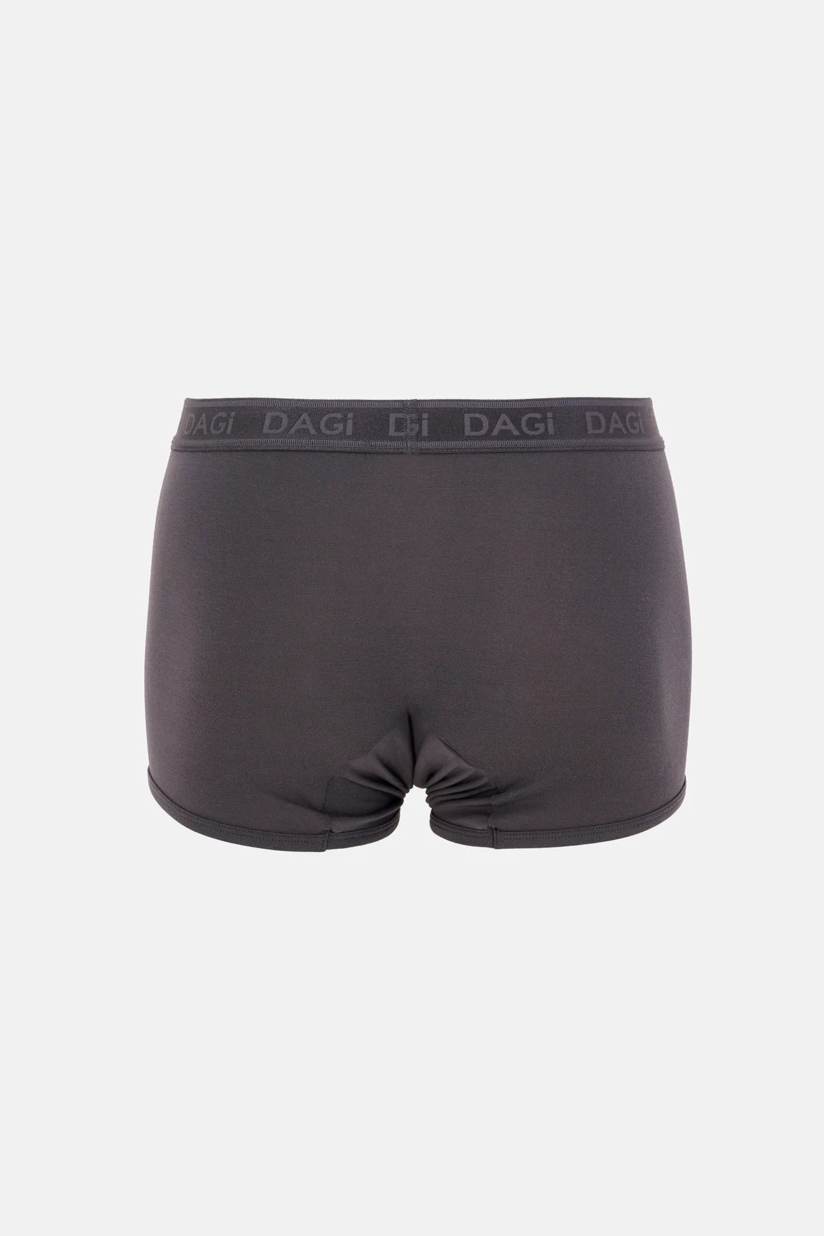 Antrasit-siyah 3'lü Desenli Micro Modal Boxer