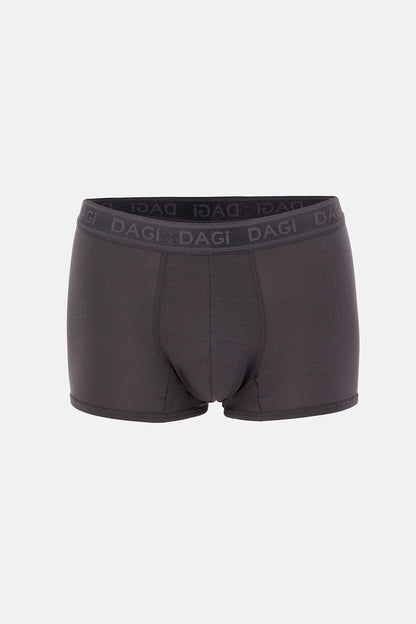 Antrasit-gri 3'lü Desenli Micro Modal Boxer