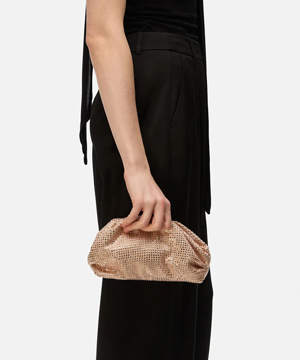 Bej Çıkarılabilir Askılı Strass Taşlı Clutch Is1260121015023 | Ipekyol