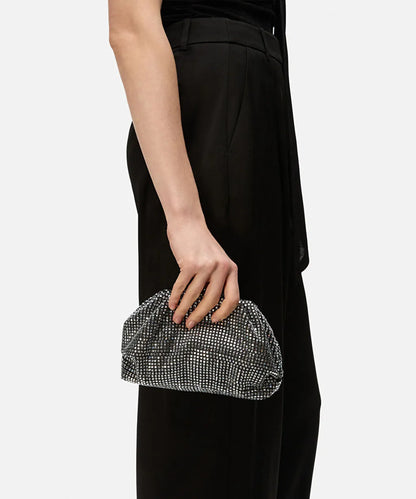 Siyah Çıkarılabilir Askılı Strass Taşlı Clutch Is1260121015001 | Ipekyol