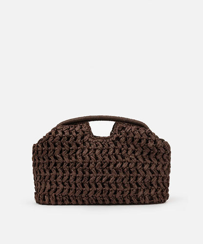 Kahverengi Hasır Görünümlü Clutch Is1260121006006 | Ipekyol