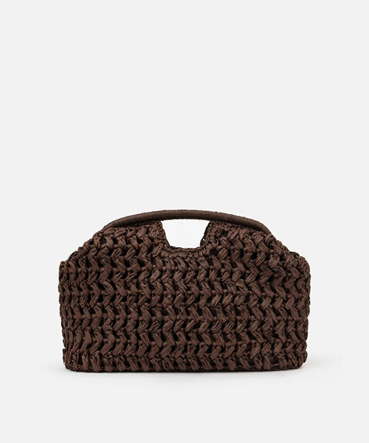 Kahverengi Hasır Görünümlü Clutch Is1260121006006 | Ipekyol