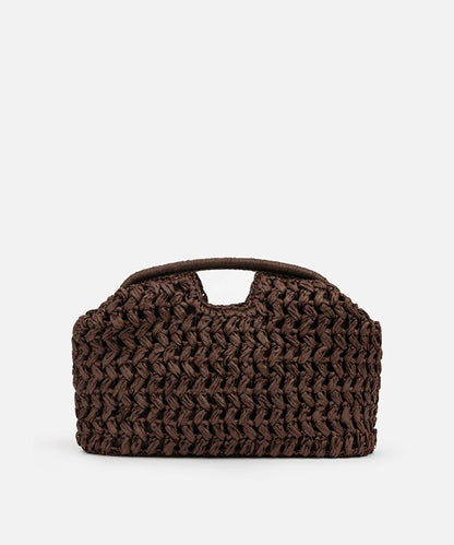 Kahverengi Hasır Görünümlü Clutch Is1260121006006 | Ipekyol