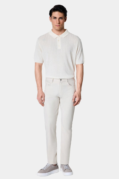 Damat Slim Fit Bej Düz Kumaş Pantolon