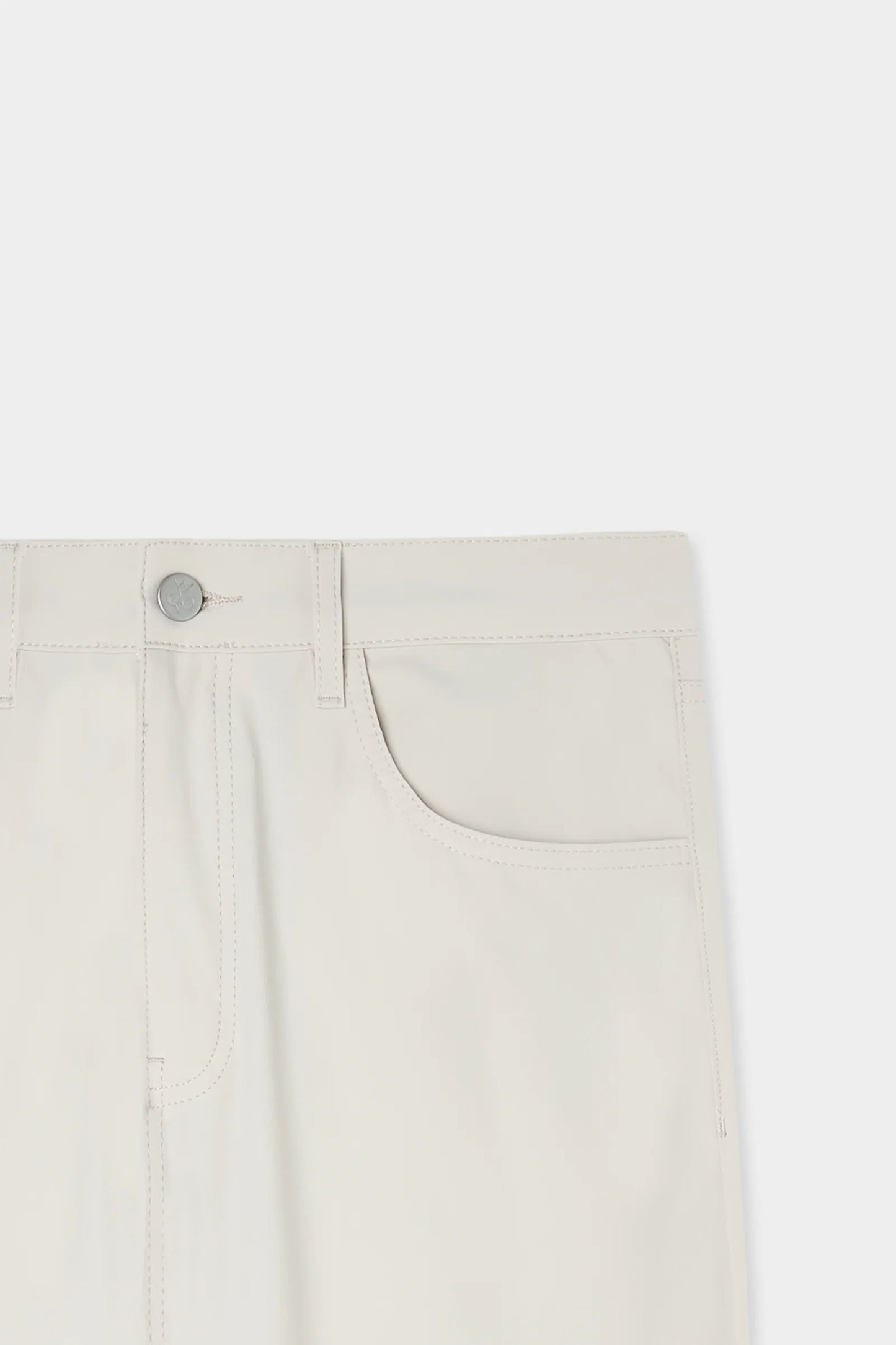 Damat Slim Fit Bej Düz Kumaş Pantolon