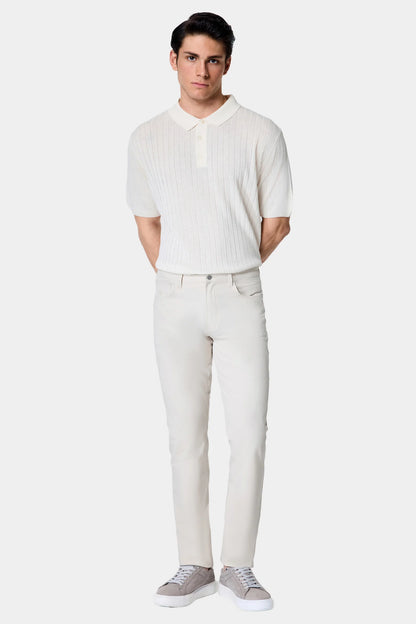 Damat Slim Fit Bej Düz Kumaş Pantolon