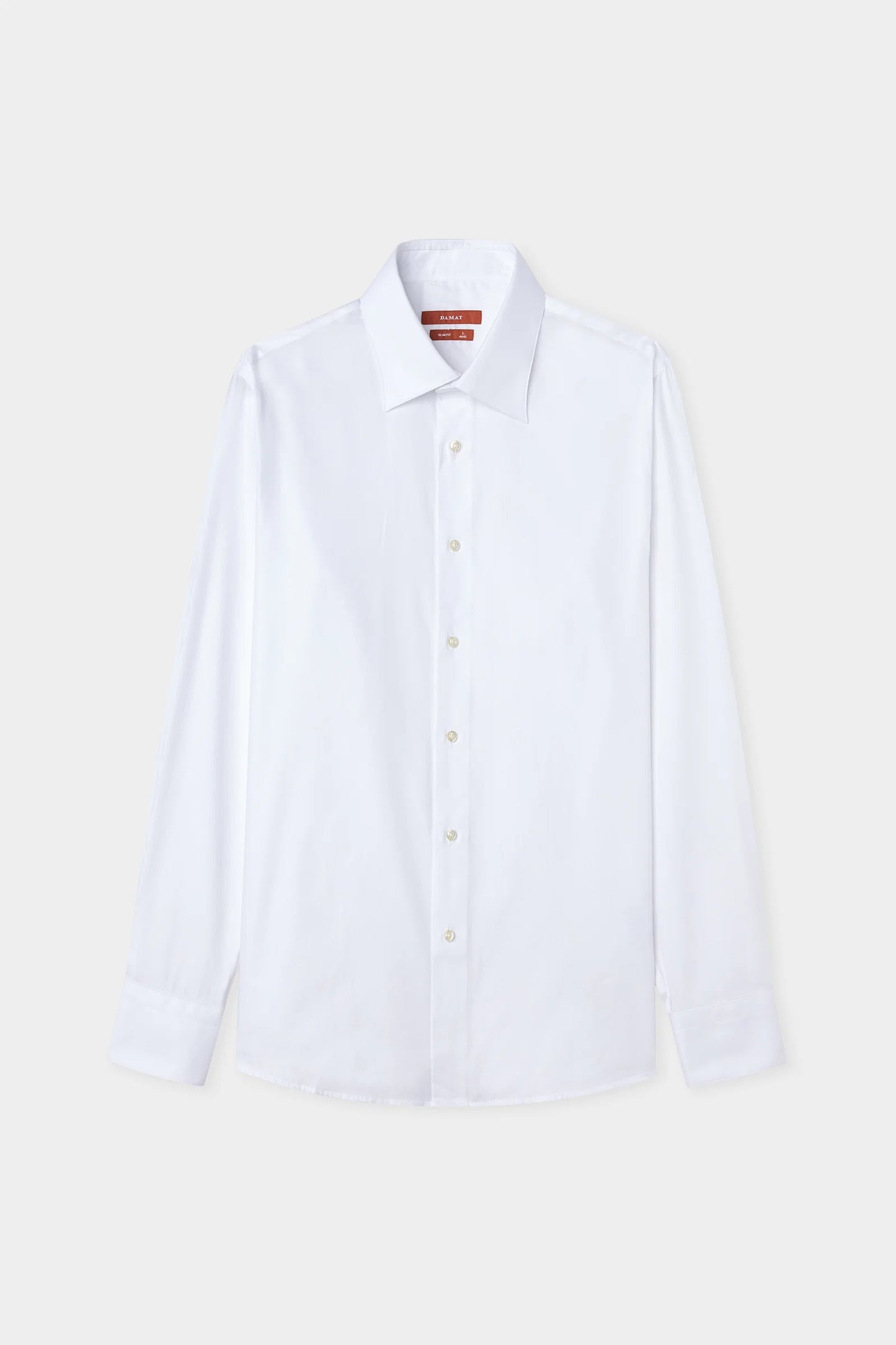 Damat Slim Fit Beyaz Gabardin Gömlek