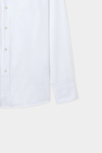 Damat Slim Fit Beyaz Gabardin Gömlek