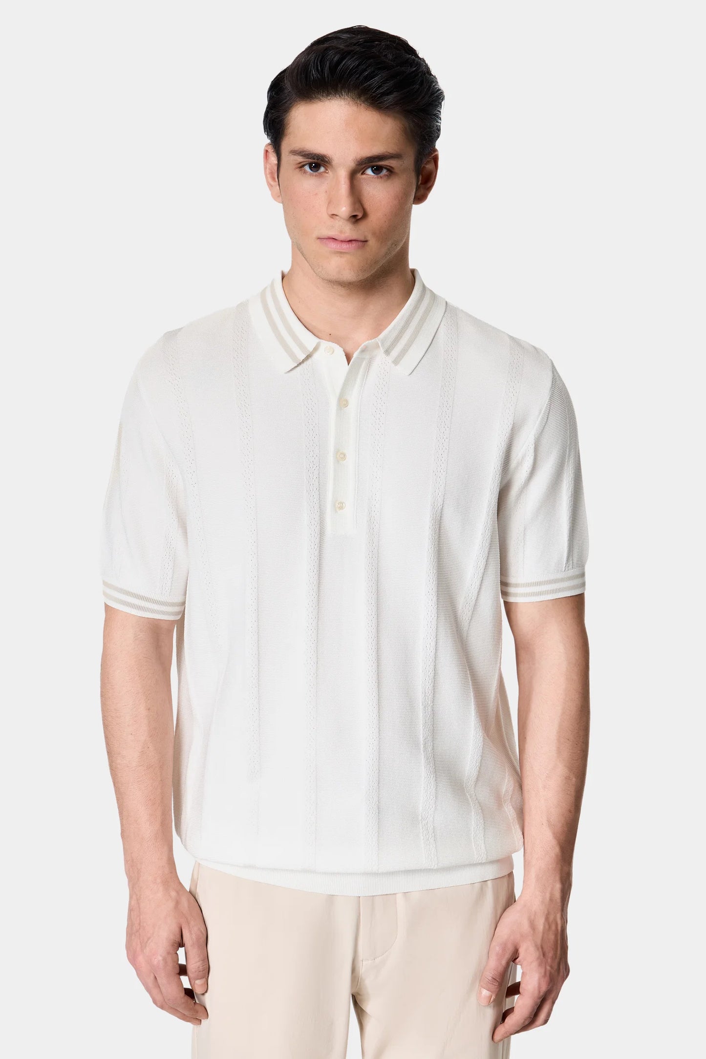 Damat Regular Fit Ekru Triko