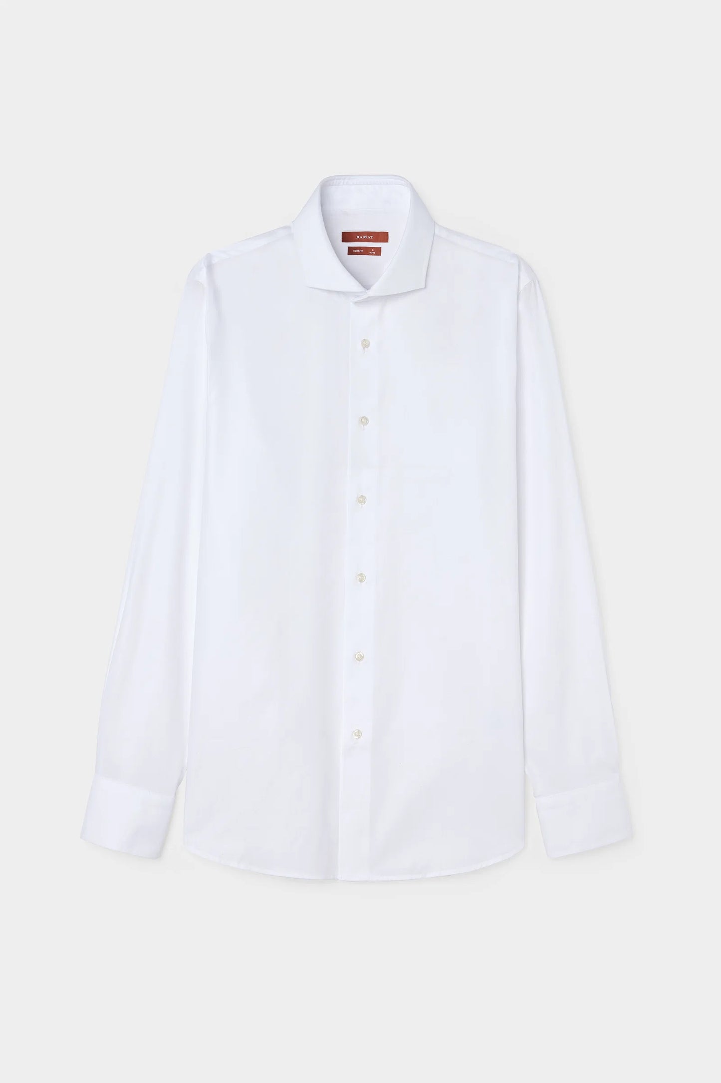 Damat Slim Fit Beyaz Gabardin Gömlek