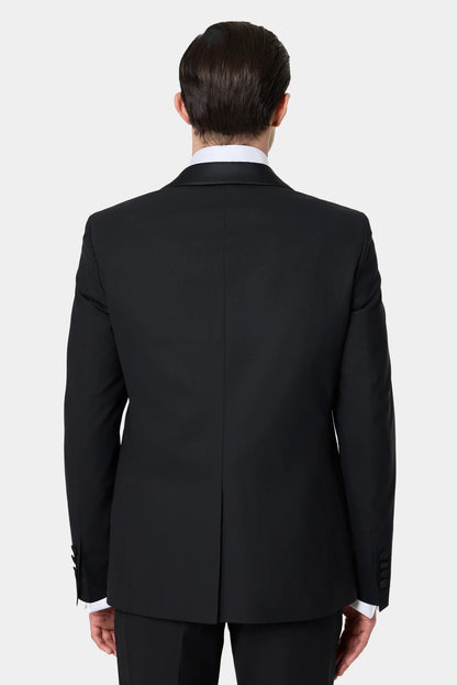 Tween Slim Fit Siyah Düz Smokin Takim Yelekli