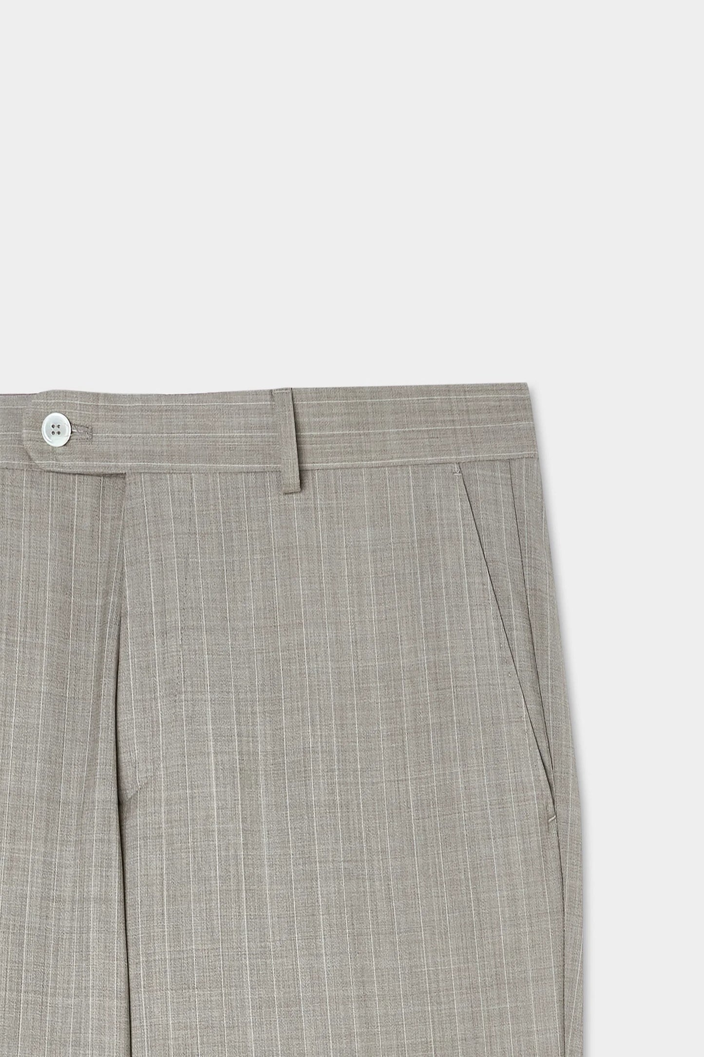 Damat Regular Fit Bej Çizgili Takim Elbise