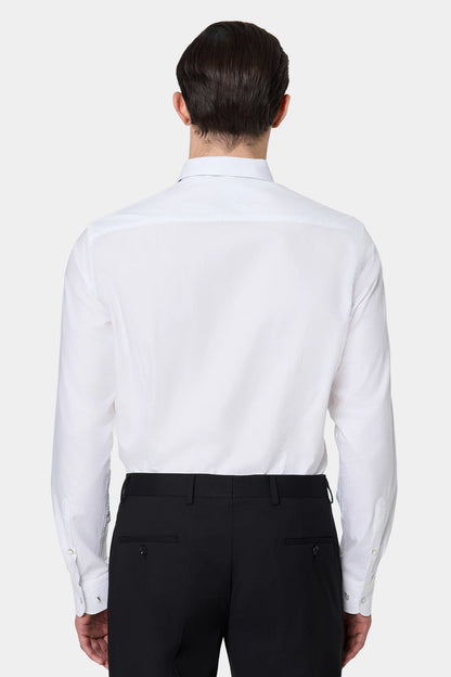 Tween Slim Fit Beyaz Düz Smokin Gömlek