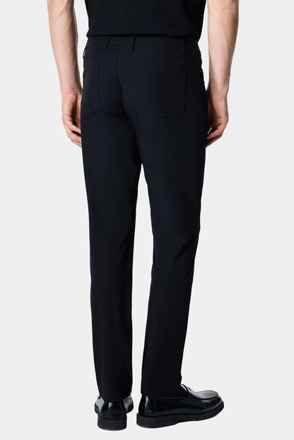 Damat Slim Fit Siyah Düz Kumaş Pantolon