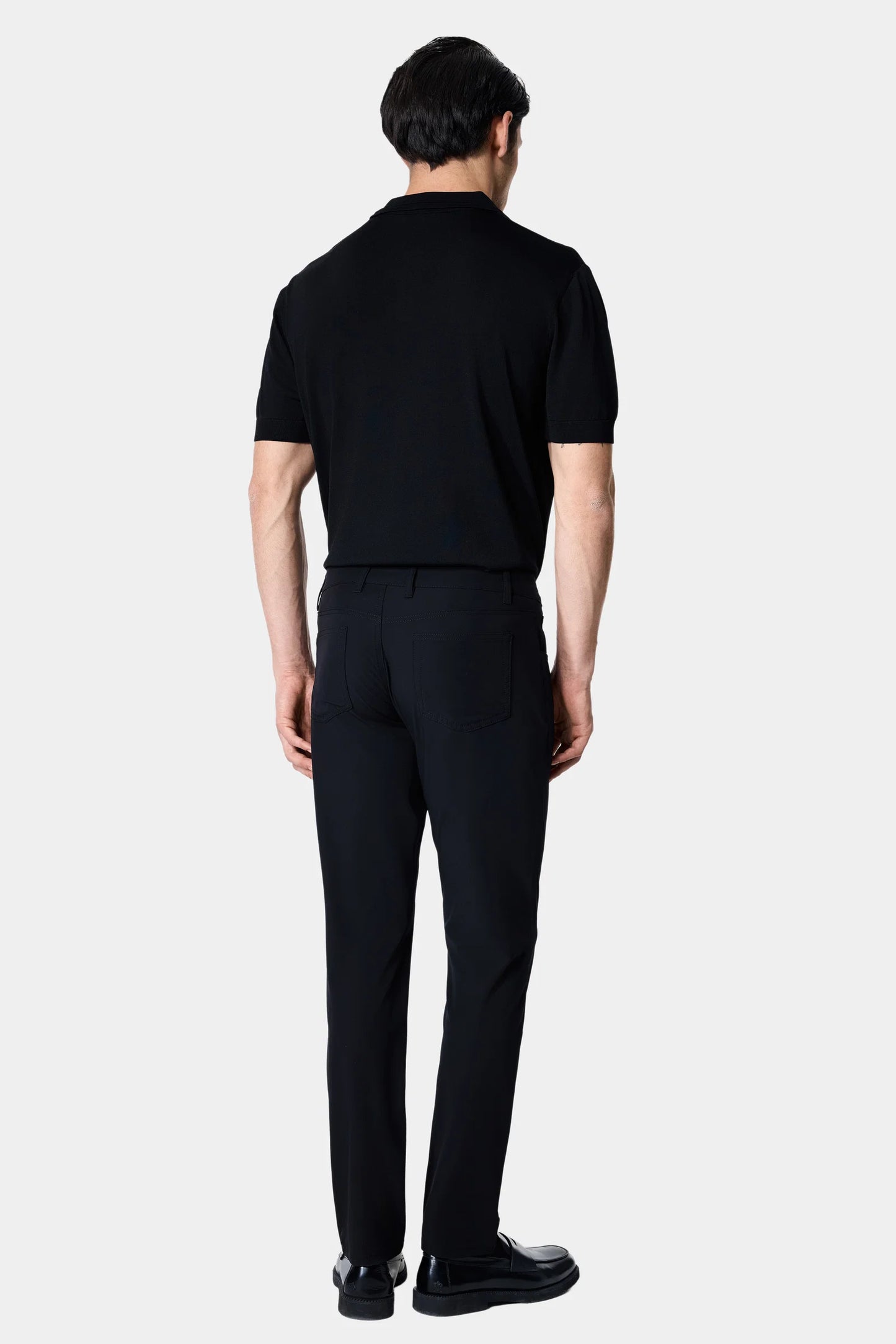 Damat Slim Fit Siyah Düz Kumaş Pantolon