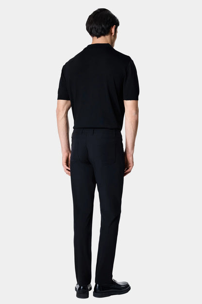 Damat Slim Fit Siyah Düz Kumaş Pantolon