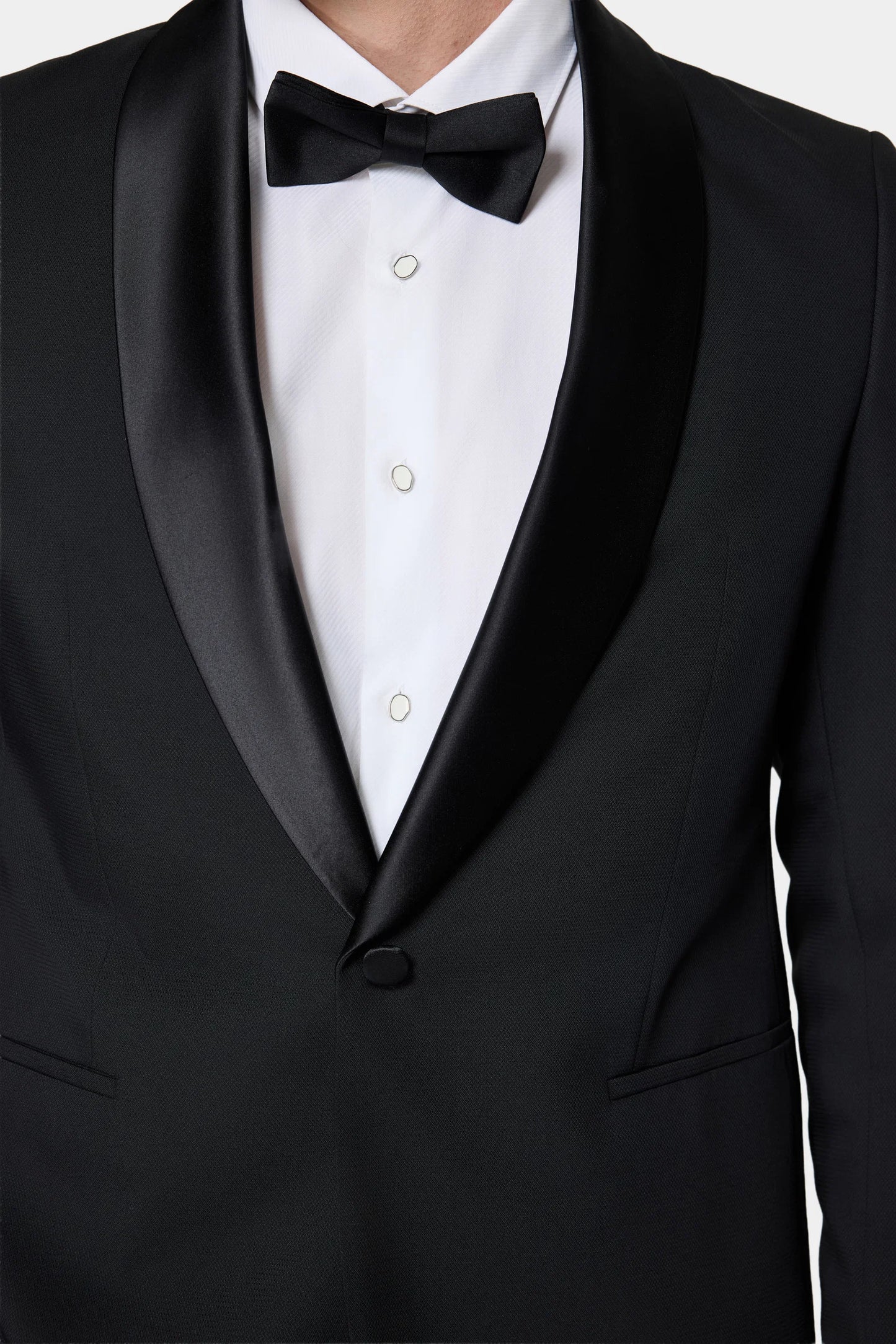 Tween Slim Fit Siyah Düz Smokin Takim