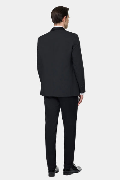 Tween Slim Fit Siyah Düz Smokin Takim