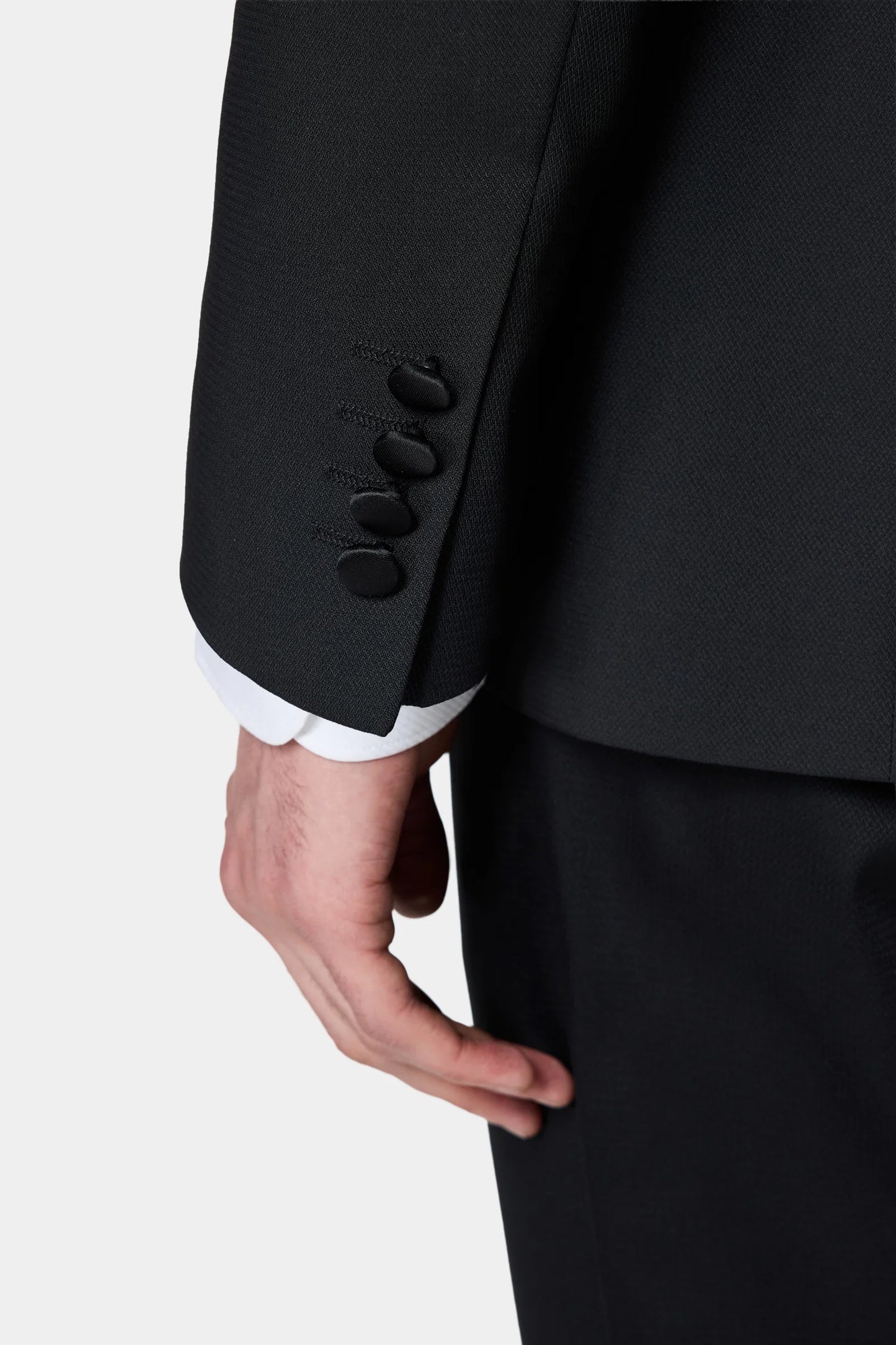 Tween Slim Fit Siyah Düz Smokin Takim