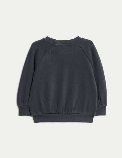 Pamuk Karışımlı Sweatshirt (0–3 Yaş)