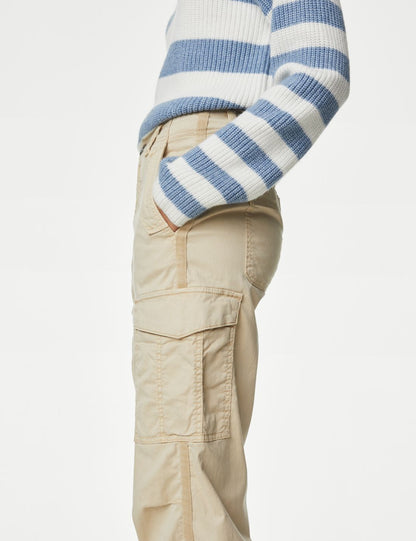 Lyocell™ Straight Leg Kargo Pantolon