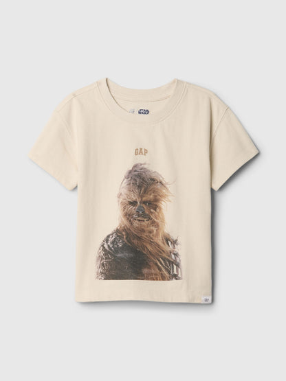 Bej Gap Logo Star Wars Grafikli T-shirt
