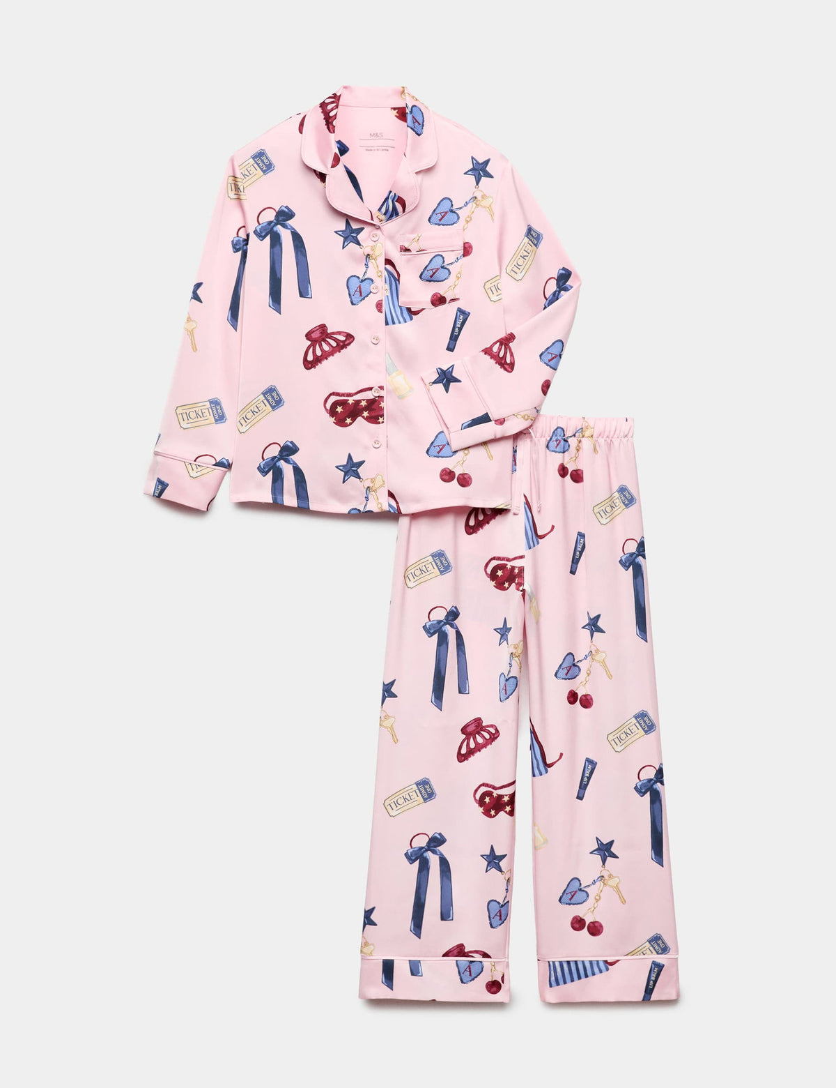Saten Pijama Takımı