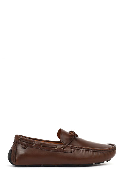 Erkek Kahverengi Deri Casual Loafer