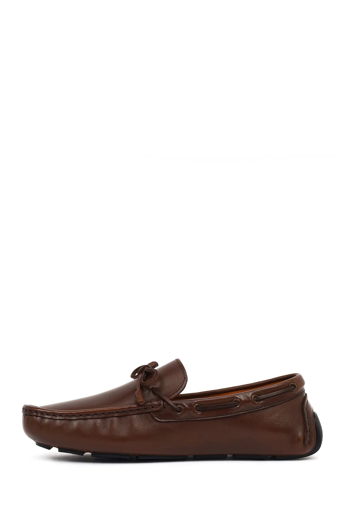 Erkek Kahverengi Deri Casual Loafer
