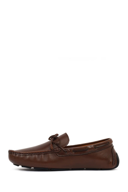 Erkek Kahverengi Deri Casual Loafer