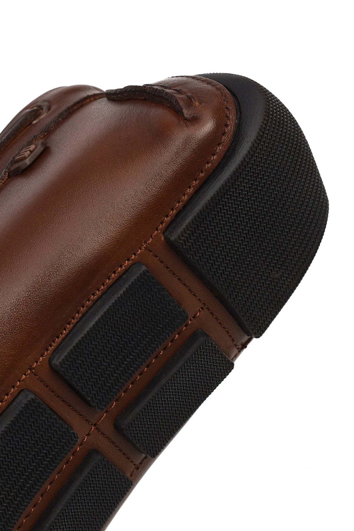 Erkek Kahverengi Deri Casual Loafer