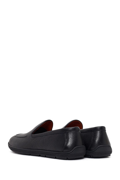 Erkek Siyah Deri Casual Loafer