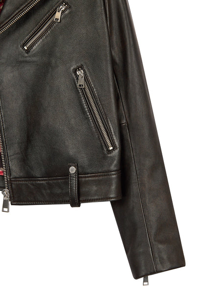 Newyork Kadın Bronz Biker Deri Ceket