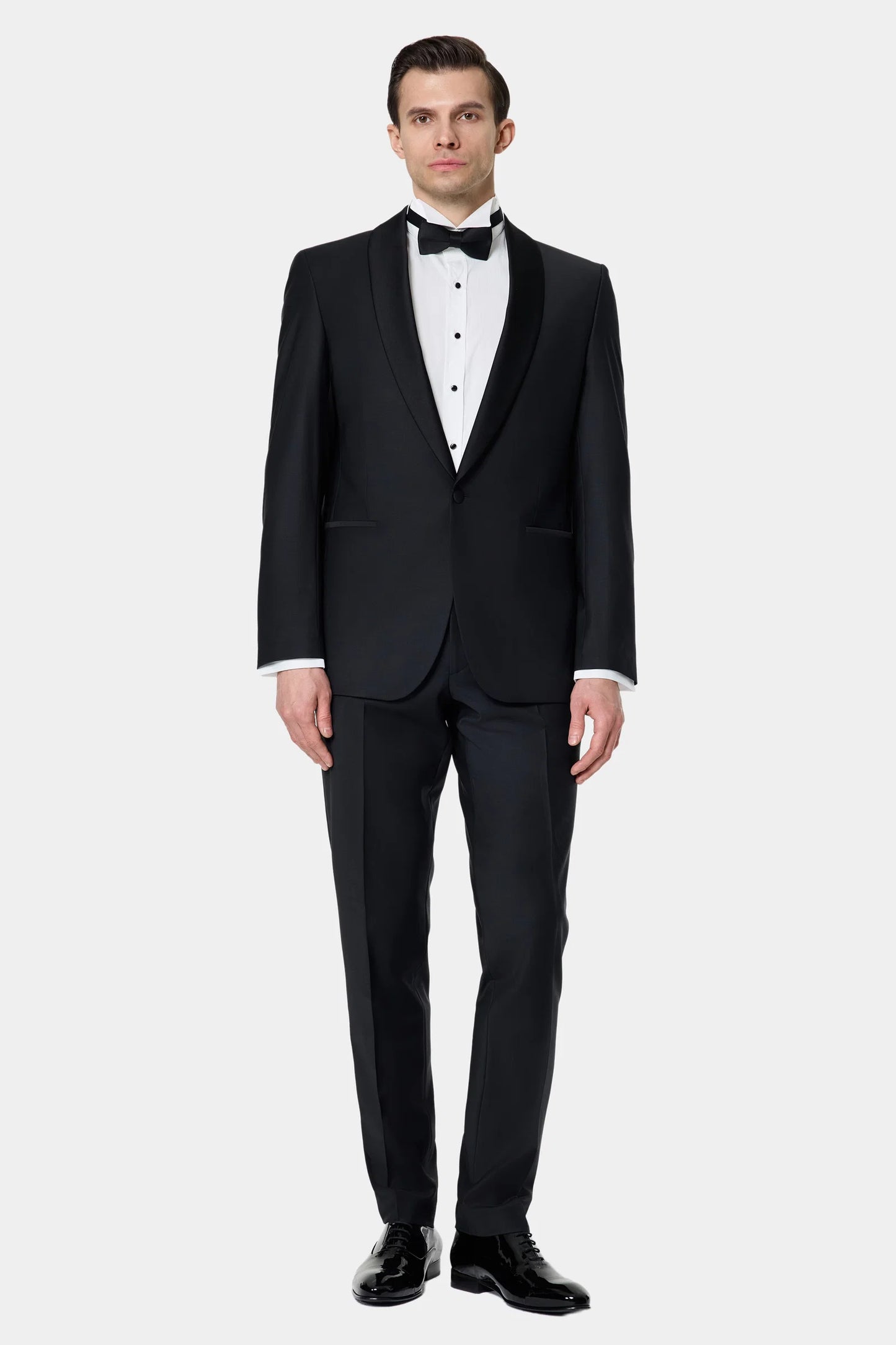 Damat Slim Fit Siyah Düz Damatlık &amp; Smokin Takim