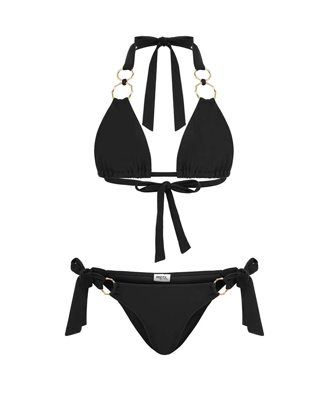 Siyah Metal Aksesuarlı Bikini Seti Is1260038004001 | Ipekyol