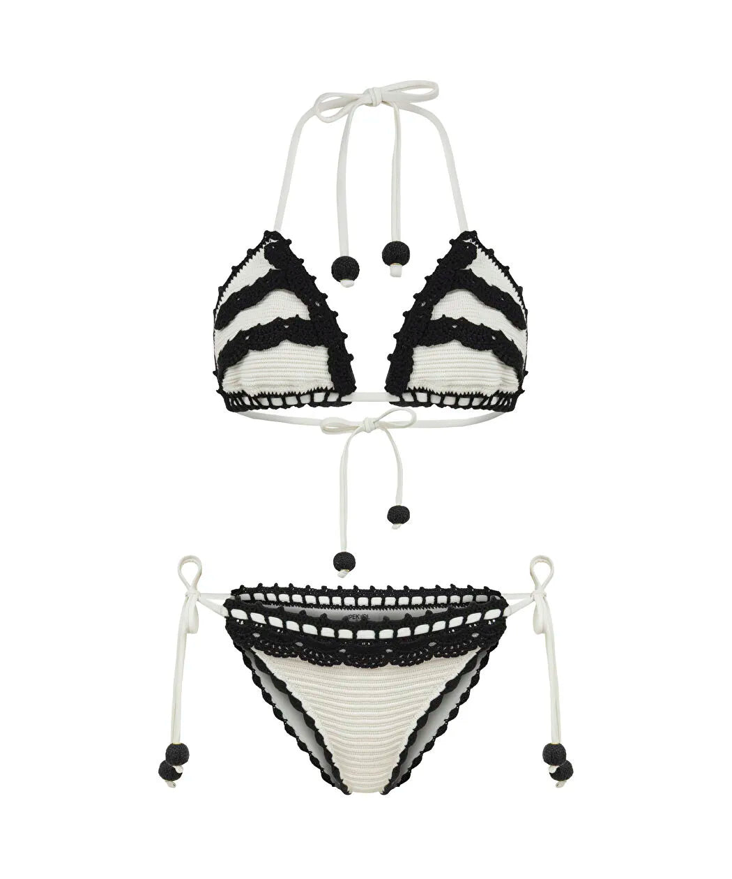 Ekru Kroşe Üçgen Bikini Seti Is1260038005018 | Ipekyol
