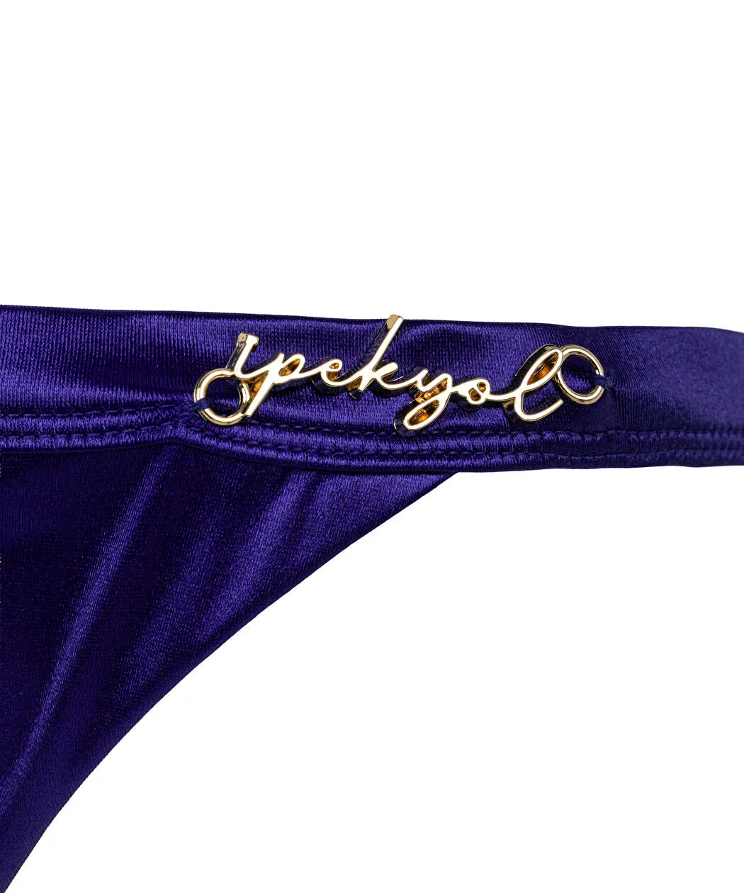 Lacivert Parlak Yüzeyli Bikini Seti Is1260038017015 | Ipekyol