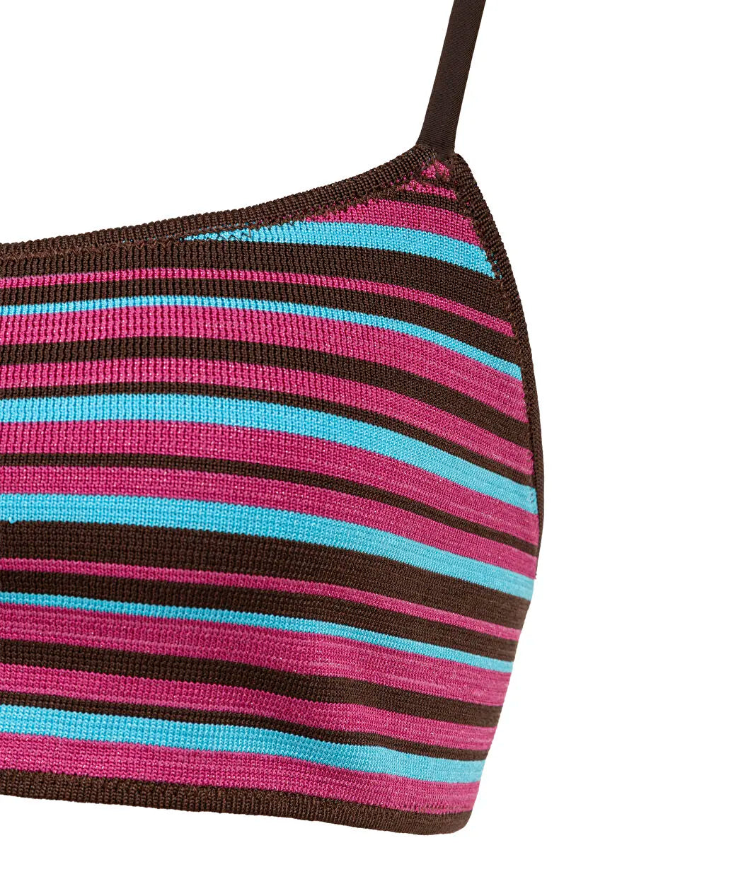 Kahverengi Çizgili Triko Bikini Seti Is1260038011007 | Ipekyol