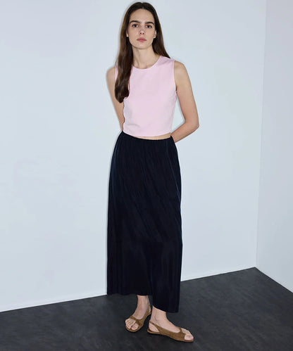 Pembe Bisiklet Yaka Crop Tişört Is1260070176093 | Ipekyol