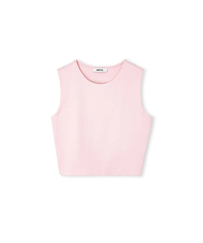 Pembe Bisiklet Yaka Crop Tişört Is1260070176093 | Ipekyol