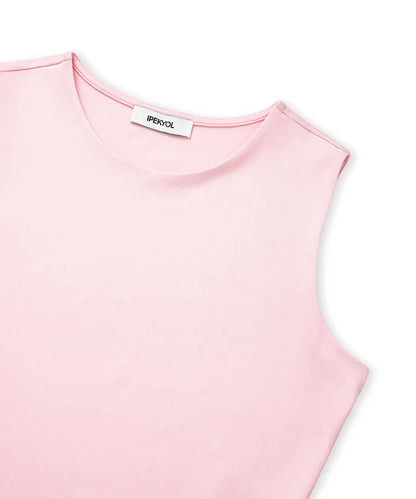 Pembe Bisiklet Yaka Crop Tişört Is1260070176093 | Ipekyol