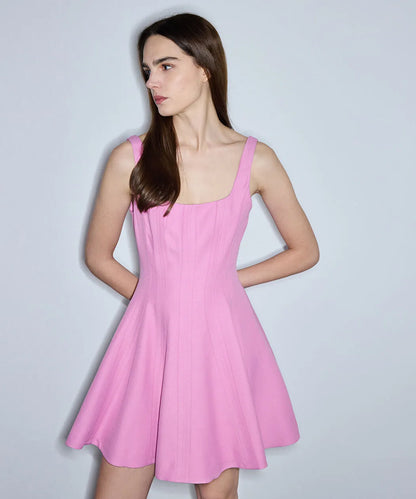 Pembe Volanlı Mini Elbise Is1260002295033 | Ipekyol