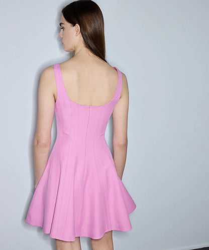 Pembe Volanlı Mini Elbise Is1260002295033 | Ipekyol