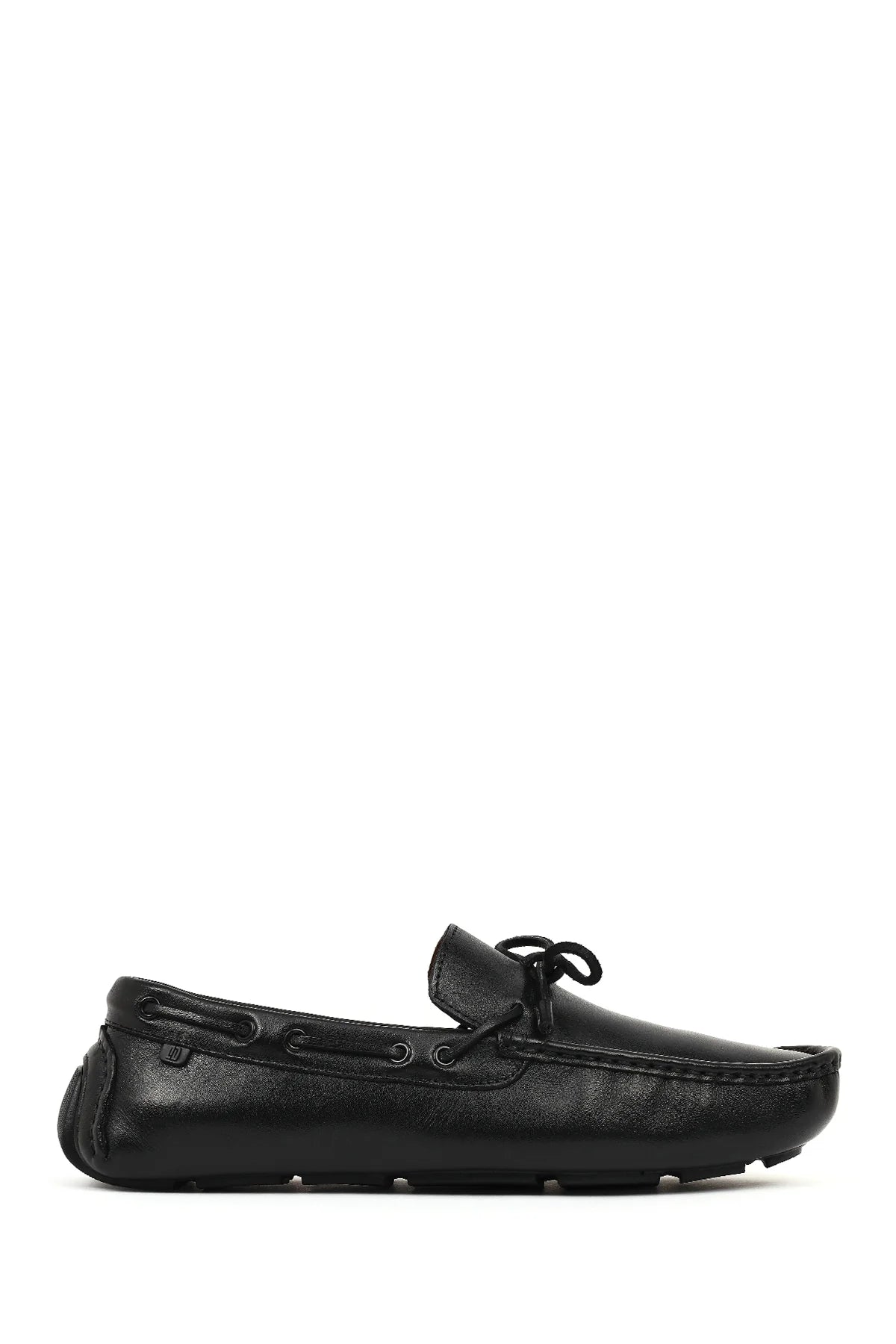 Erkek Siyah Deri Casual Loafer